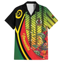 Vanuatu Constitution Day Family Matching Long Sleeve Bodycon Dress and Hawaiian Shirt Long Live Vanuatu LT05 Dad's Shirt - Short Sleeve Colorful - Polynesian Pride