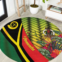 Vanuatu Constitution Day Round Carpet Long Live Vanuatu - Polynesian Pride