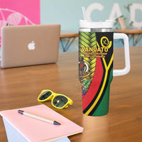 Vanuatu Constitution Day Tumbler With Handle Long Live Vanuatu - Polynesian Pride