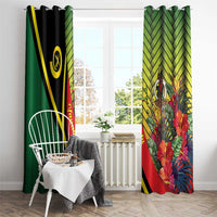 Vanuatu Constitution Day Window Curtain Long Live Vanuatu - Polynesian Pride