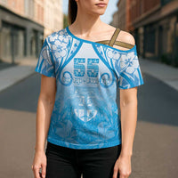 Fiji Day Cross Shoulder Shirt 55th Anniversary Forever Fiji - Polynesian Pride