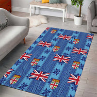 Fiji Masi Tapa Area Rug Coat Of Arms - Polynesian Pride