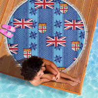 Fiji Masi Tapa Beach Blanket Coat Of Arms - Polynesian Pride
