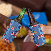 Fiji Masi Tapa 4 in 1 Can Cooler Tumbler Coat Of Arms - Polynesian Pride