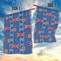 Fiji Masi Tapa Garden Flag Coat Of Arms - Polynesian Pride