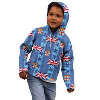 Fiji Masi Tapa Kid Hoodie Coat Of Arms - Polynesian Pride