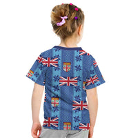 Fiji Masi Tapa Kid T Shirt Coat Of Arms - Polynesian Pride