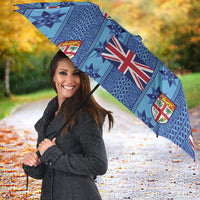 Fiji Masi Tapa Umbrella Coat Of Arms - Polynesian Pride