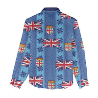 Fiji Masi Tapa Women Casual Shirt Coat Of Arms - Polynesian Pride