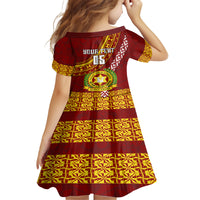 Custom Vavau High School Family Matching Summer Maxi Dress and Hawaiian Shirt Tongan Kupesi Pattern LT05 - Polynesian Pride