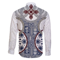 Hawaii Family Matching Mermaid Dress and Hawaiian Shirt Barkcloth Pattern Vintage Style LT05 - Polynesian Pride