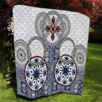 Hawaii Quilt Barkcloth Pattern Vintage Style LT05 - Polynesian Pride