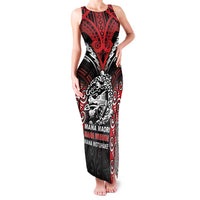 Aotearoa Mana Maori Family Matching Tank Maxi Dress and Hawaiian Shirt Toitu Te Tiriti