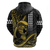 Hawaii Ikaika Warrior Helmet Zip Hoodie Gold Style