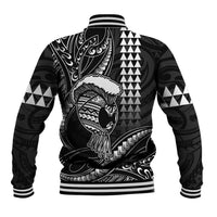 Hawaii Ikaika Warrior Helmet Baseball Jacket Black Tribal Tattoo