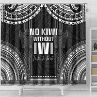 Aotearoa Toitu Te Tiriti Shower Curtain No Kiwi Without Iwi