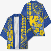Personalised Hawaii Kaiser High School Kimono Tribal Tattoo With Hibiscus Flowers