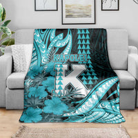 Hawaii Kapolei High School Blanket Tribal Tattoo With Hibiscus Flowers