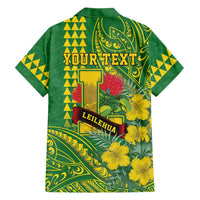 Personalised Hawaii Leilehua High School Family Matching Mermaid Dress and Hawaiian Shirt Tribal Tattoo With Hibiscus Flowers LT05 - Polynesian Pride
