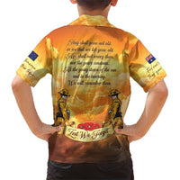 New Zealand And Australia ANZAC Day Family Matching Short Sleeve Bodycon Dress and Hawaiian Shirt Sinai Palestine Campaign Lest We Forget LT05 - Polynesian Pride