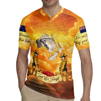 New Zealand And Australia ANZAC Day Rugby Jersey Sinai Palestine Campaign Lest We Forget