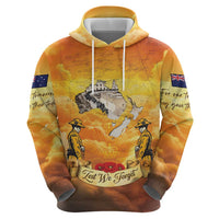 New Zealand And Australia ANZAC Day Zip Hoodie Sinai Palestine Campaign Lest We Forget LT05 - Polynesian Pride