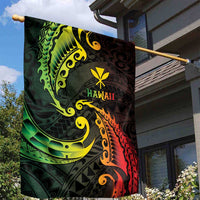 AAPI Heritage Month Garden Flag Kanaka Maoli Polynesian Tribal Wave
