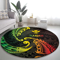AAPI Heritage Month Round Carpet Kanaka Maoli Polynesian Tribal Wave