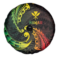 AAPI Heritage Month Spare Tire Cover Kanaka Maoli Polynesian Tribal Wave