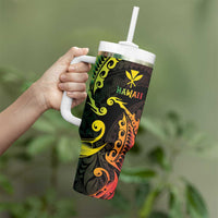 AAPI Heritage Month Tumbler With Handle Kanaka Maoli Polynesian Tribal Wave