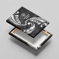 AAPI Heritage Month Canvas Wall Art American Samoa Polynesian Tribal Wave