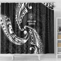 AAPI Heritage Month Shower Curtain American Samoa Polynesian Tribal Wave