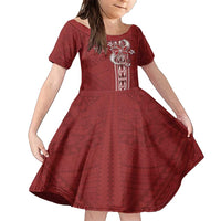 Tonga Language Week Family Matching Short Sleeve Bodycon Dress and Hawaiian Shirt Malo e Lelei Kupesi Ngatu Pattern