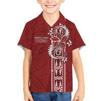 Tonga Language Week Family Matching Short Sleeve Bodycon Dress and Hawaiian Shirt Malo e Lelei Kupesi Ngatu Pattern