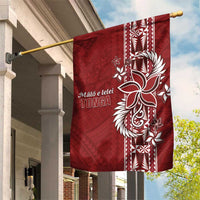 Tonga Language Week Garden Flag Malo e Lelei Kupesi Ngatu Pattern