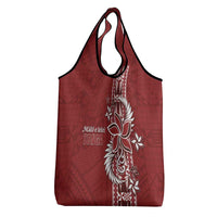 Tonga Language Week Grocery Bag Malo e Lelei Kupesi Ngatu Pattern