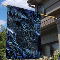 Aotearoa New Zealand Octopus Garden Flag Silver Fern Maori Pattern