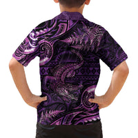 Aotearoa New Zealand Crocodile Family Matching Puletasi and Hawaiian Shirt Silver Fern Maori Pattern LT05 - Polynesian Pride