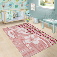 Samoa Teuila Area Rug Pink Samoan Siapo Motifs