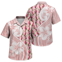 Samoa Teuila Family Matching Tank Maxi Dress and Hawaiian Shirt Pink Samoan Siapo Motifs LT05 Son's Shirt Pink - Polynesian Pride