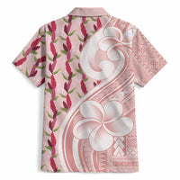 Samoa Teuila Hawaiian Shirt Pink Samoan Siapo Motifs LT05 - Polynesian Pride