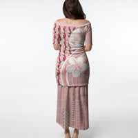 Samoa Teuila Puletasi Pink Samoan Siapo Motifs LT05 - Polynesian Pride