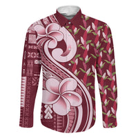 Samoa Teuila Family Matching Puletasi and Hawaiian Shirt Maroon Samoan Siapo Motifs LT05 Daughter's Dress Maroon - Polynesian Pride