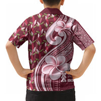 Samoa Teuila Hawaiian Shirt Maroon Samoan Siapo Motifs LT05 - Polynesian Pride