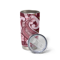 Samoa Teuila Tumbler Cup Maroon Samoan Siapo Motifs
