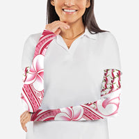 Samoa Teuila Arm Sleeves White Samoan Siapo Motifs