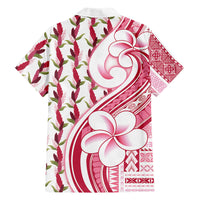 Samoa Teuila Family Matching Off The Shoulder Long Sleeve Dress and Hawaiian Shirt White Samoan Siapo Motifs LT05 Dad's Shirt - Long Sleeve White - Polynesian Pride