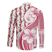 Samoa Teuila Family Matching Off The Shoulder Long Sleeve Dress and Hawaiian Shirt White Samoan Siapo Motifs LT05 Son's Shirt White - Polynesian Pride