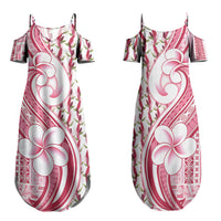 Samoa Teuila Family Matching Summer Maxi Dress and Hawaiian Shirt White Samoan Siapo Motifs LT05 Mom's Dress White - Polynesian Pride