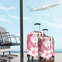 Samoa Teuila Luggage Cover White Samoan Siapo Motifs
